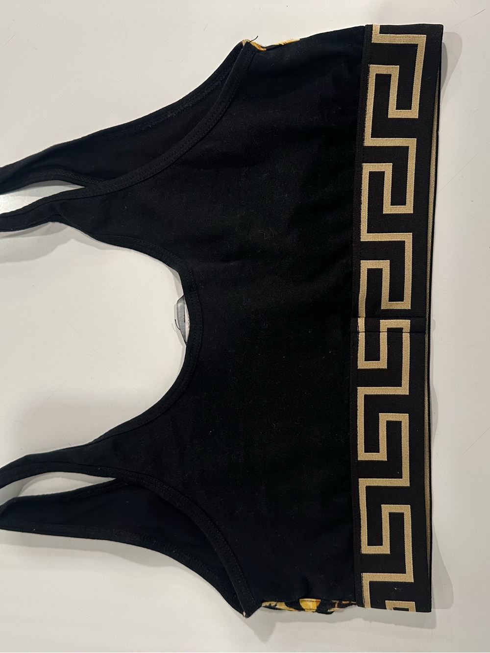 Versace Black and Gold Medusa Logo Bralette Size 4 ( Medium ) - Picture 2 of 4
